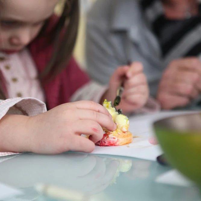 Child painting models